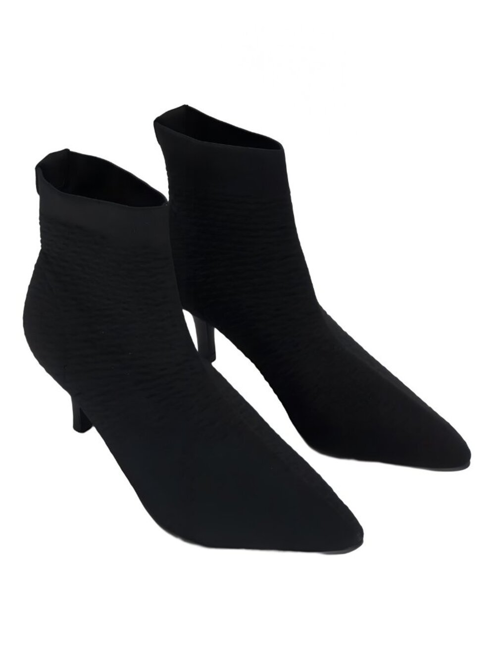 Aerosoles Women's Editta Knit Kitten Heel Bootie Black Knit Size 8.5M - Picture 4 of 6